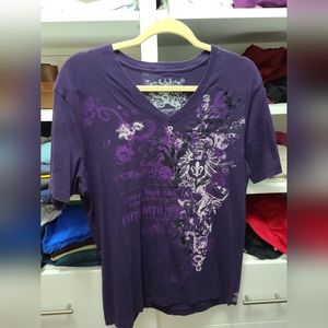 Express graphic tee, size Medium, nice purple.